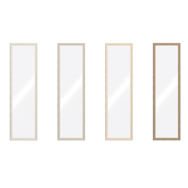 Vægspejl Home ESPRIT Brun Beige Grå Urban 35 x 2 x 132 cm (4 enheder)