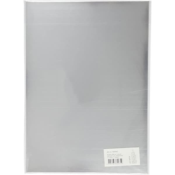 Flexibel plastspegel - ref 790940 - Grå - Rektangulär - Vuxen - Blandad - Fristående