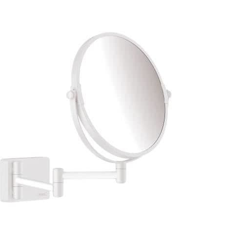 Rakhyvelspegel - HANSGROHE - AddStoris - Matt vit - LED-belysning - Justerbar
