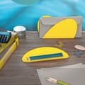 Miniatyrbild 2 av 2: Alessi behållare, stål, gul, 4,00 x 29,00 x 21,50 cm, set om 2 - ABI09S Y