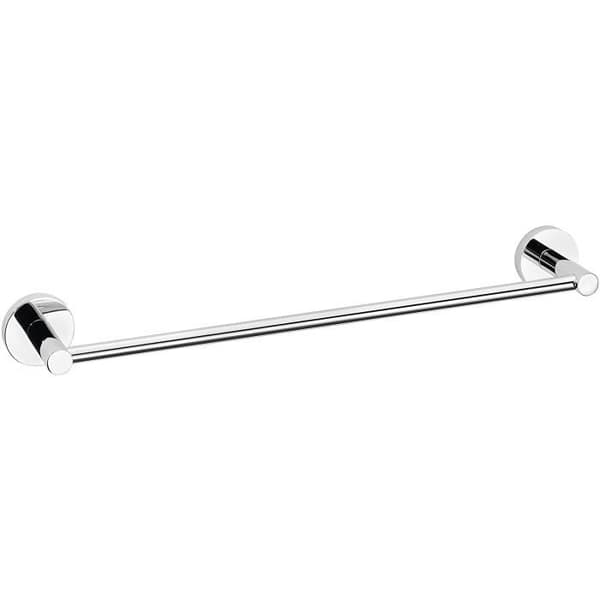 Tesa 40472 Utmärkt handdukstork 1 fast stång, lim, krom, tidlös design, garanterat rostfri, 50 mm x