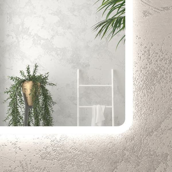 Badspegel - GO LED - 40x60cm - LED-belysning - Aluminium - IP24