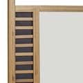 Miniatyrbild 6 av 6: Relaxdays Vägghängd spegel med ram av bambu, H x B x D: 70 x 50 x 2 cm, för badrummet, natur