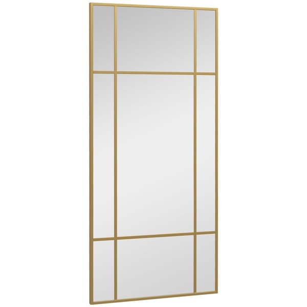 Väggspegel, 110x50 cm, Guld
