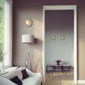 Miniatyrbild 5 av 6: Relaxdays Set med 3 speglar, rund form solmotiv, diameter 25 cm, inredning, plastram, gyllene