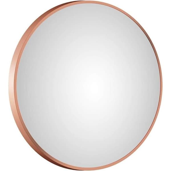 Rund Spegel - Talos - Ø 60 cm - Aluminium av Hög Kvalitet - Koppar - Enkel Väggmontering