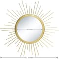 Miniatyrbild 4 av 4: Väggspegel - Guld - Set om 3 - Metall - 30,5 cm - Modern inredning för vardagsrum och sovrum