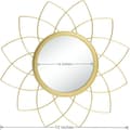 Miniatyrbild 2 av 4: Väggspegel - Guld - Set om 3 - Metall - 30,5 cm - Modern inredning för vardagsrum och sovrum