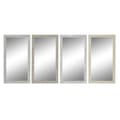 Miniatyrbilde 1 av 3: Veggspeil DKD Home Decor Hvit Beige Mørke Grå 36 x 2 x 66 cm (4 enheter)