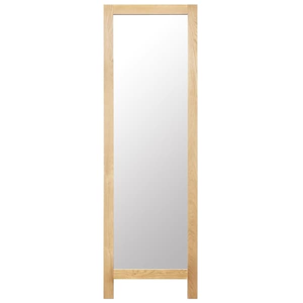 Fristående spegel 48x46,5x150 cm massiv ek