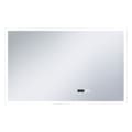 Miniatyrbild 2 av 2: Badrumsspegel LED med touch-sensor och tidsdisplay 100x60 cm
