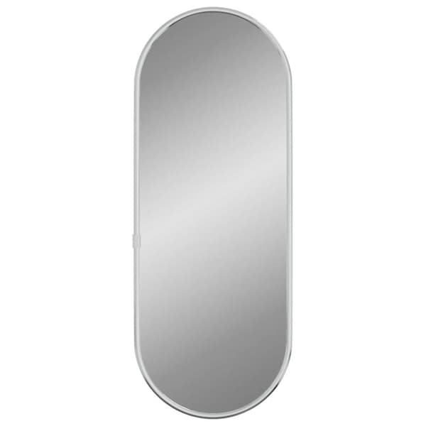 Väggspegel silver 40x15 cm oval
