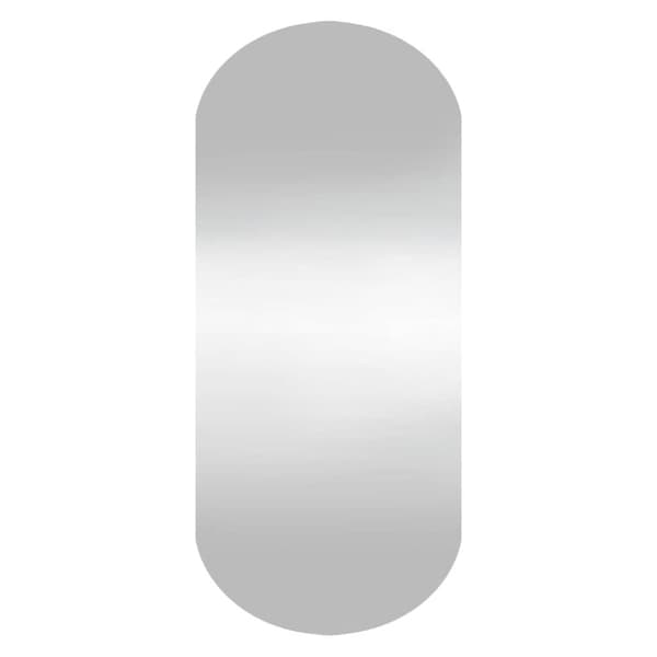 Väggspegel 25x60 cm glas oval