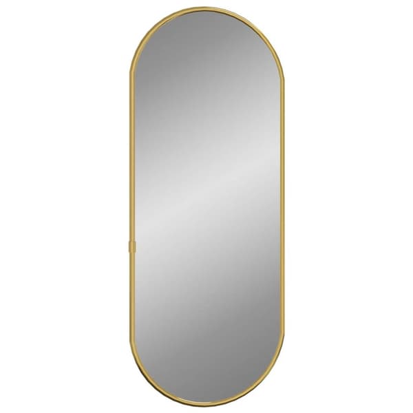 Väggspegel guld 60x25 cm oval
