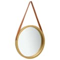 Miniatyrbild 1 av 2: Väggspegel med rem 50 cm guld