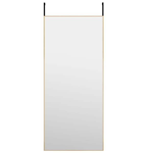 Dörrspegel guld 40x100 cm glas och aluminium