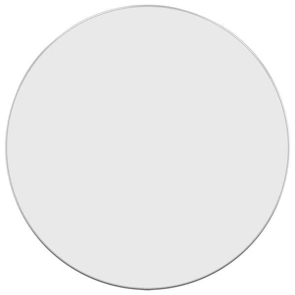 Väggspegel silver Ø 60 cm rund