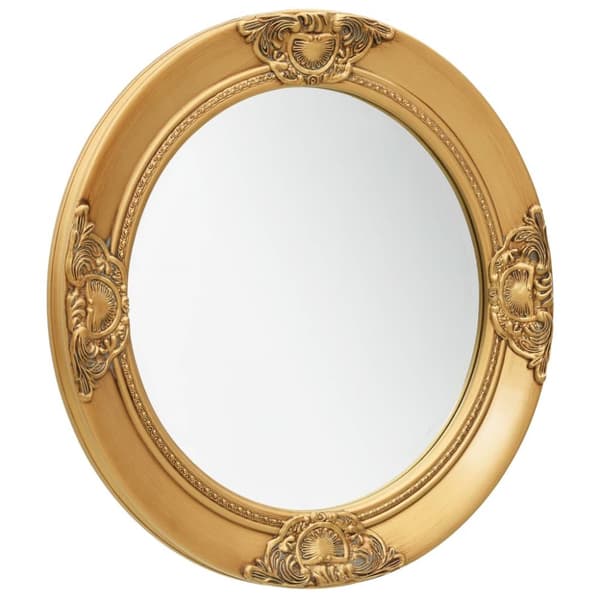 Väggspegel barockstil 50 cm guld