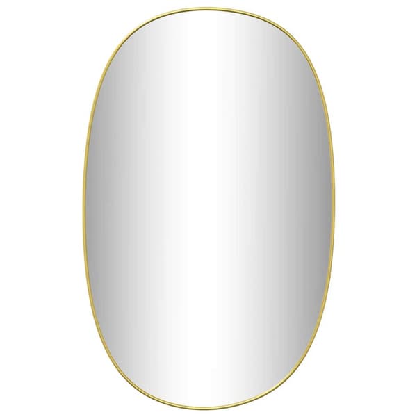 Väggspegel guld 80x50 cm