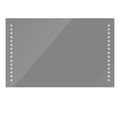 Miniatyrbild 2 av 2: Badrumsspegel med LED-lampor 100 x 60 cm (L x H)