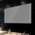 Miniatyrbild 1 av 2: Badrumsspegel med LED-lampor 100 x 60 cm (L x H)