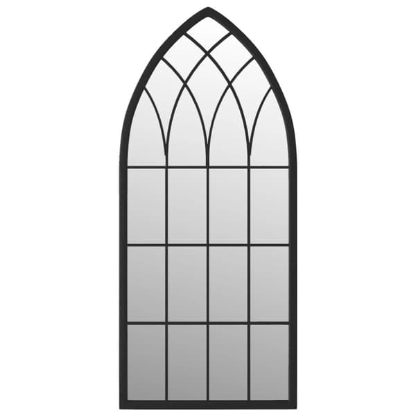 Spegel svart 70x30 cm järn för inomhusbruk