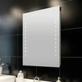 Miniatyrbild 1 av 2: Badrumsspegel med LED-lampor 60 x 80 cm (L x H)