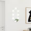Miniatyrbild 1 av 2: Spegel med LED-lampor 60x30 cm glas oval