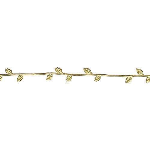 Rayher Hobby Rayher 3109806 Trim för att dekorera ljus eller andra stöd, vax, guld, 2,6 x 0,6 x 0,01 cm -
