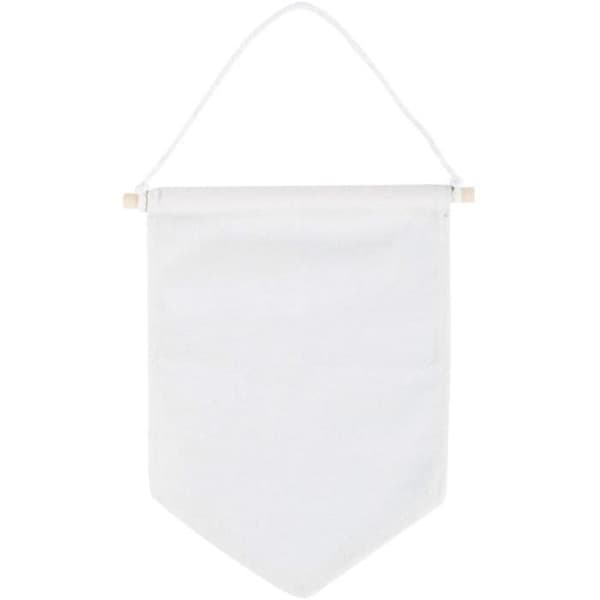 Tygfanion att hänga upp - Rayher - 46371102 - Vit - 20x18 cm - Blandat
