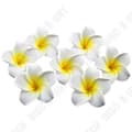 Miniatyrbild 1 av 4: TD® 100 delar Hawaiian Frangipani Flower Kit Storlek 6 cm Exotisk bröllopsinredning Trendigt och modernt skum