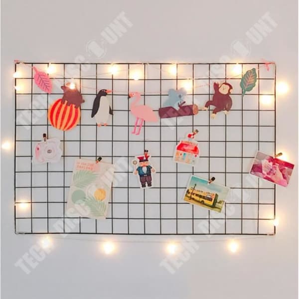 TD® Warm White Frosted Small Ball Batteri LED String Lights - 40 bollar - Varmvitt - 6m