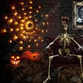 Miniatyrbild 2 av 4: TD® Halloween dekoration rekvisita fjärrkontroll ljus LED spindelväv ljus atmosfär layout