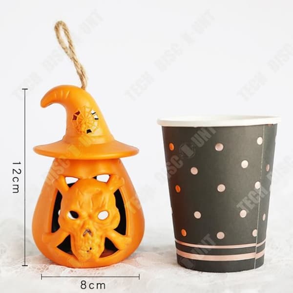 TD® Halloween bärbar dekoration Skräck Dekorativt skelett Ljus Ljus Platsarrangemang Rekvisita 12pack