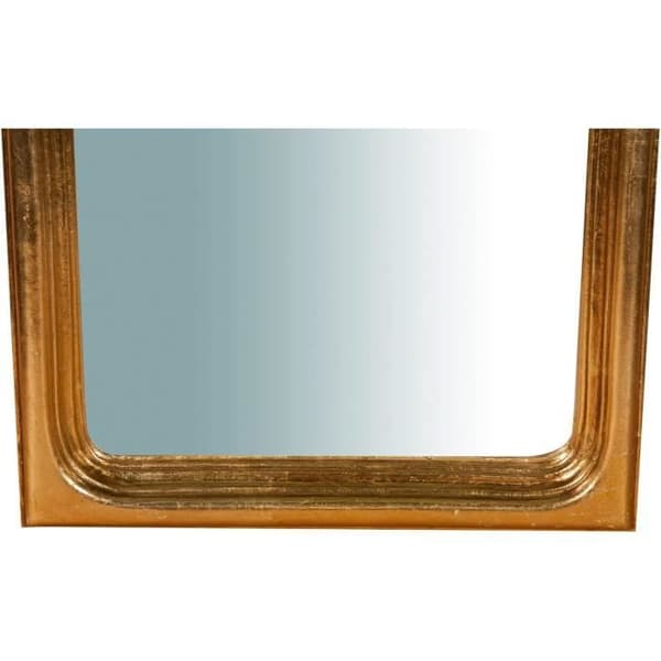 Miroir Biscottini Väggspegel Badrum och Sovrum 86x37x4 cm Spegel Guld