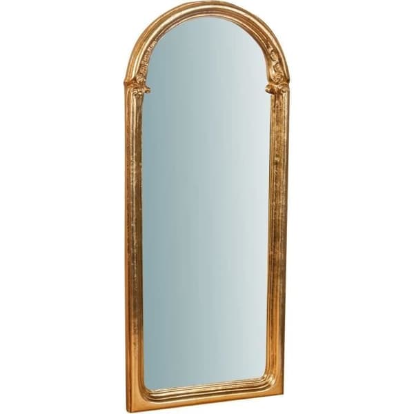 Miroir Biscottini Väggspegel Badrum och Sovrum 86x37x4 cm Spegel Guld