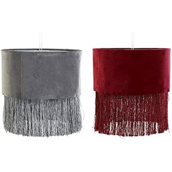 Lampskärm - HEMINREDNING - 30 x 30 x 29 cm - Polyester - Metall - 2 st