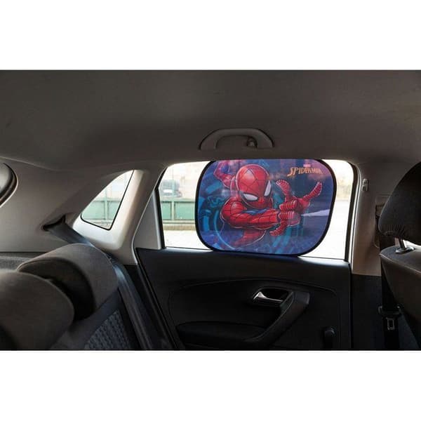 Sidogardin - Spiderman - Extra Dark - 44 x 35 cm - Statiskt fast - Dubbelt lager