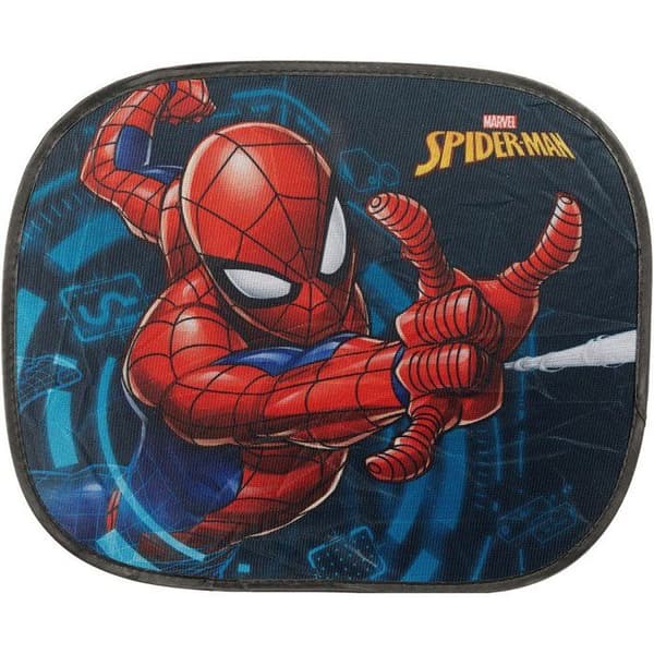 Sidogardin - Spiderman - Extra Dark - 44 x 35 cm - Statiskt fast - Dubbelt lager