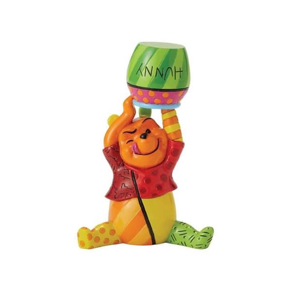 enesco nalle puh prydnadsföremål romero britto disney bear popart