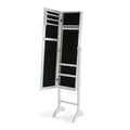 Miniatyrbillede 3 af 3: Vægspejl Versa Hvid Spejl Træ MDF Minimalistisk 33,5 x 153 x 35,2 cm