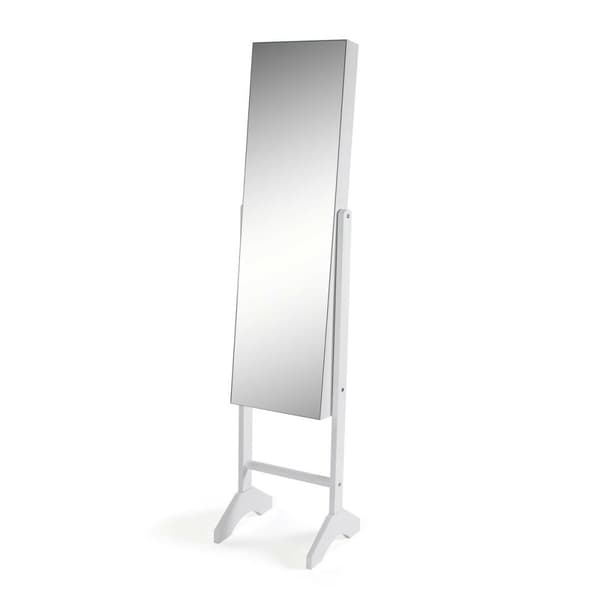 Vægspejl Versa Hvid Spejl Træ MDF Minimalistisk 33,5 x 153 x 35,2 cm