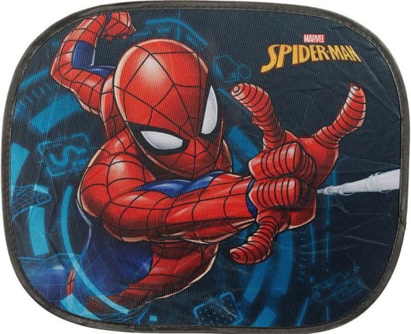 Sidogardin - Spiderman - Extra Dark - 44 x 35 cm - Statiskt fast - Dubbelt lager