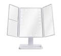 Miniatyrbild 1 av 4: Nexxt Sminkspegel med LED-belysning – Hopfällbar och förstorning 2x/3x – Vit