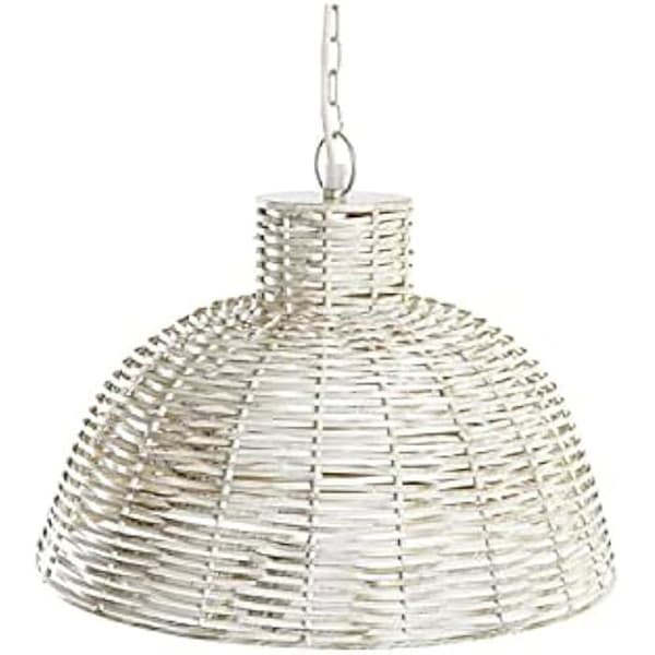 Taklampa - DKD HEMINNREDNING - Vitguld - Järn - 50 W - 38 x 28 x 24 cm Vit