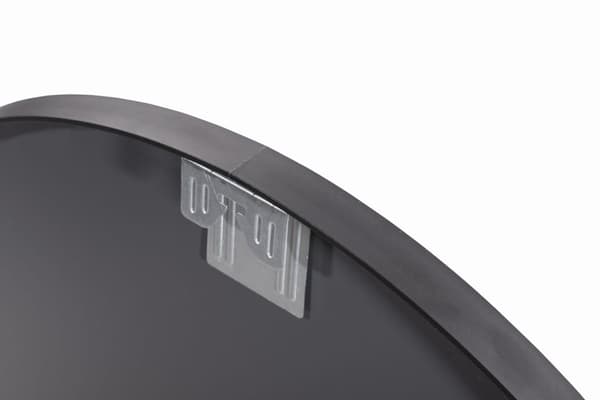 Spegel 70 cm svart ram