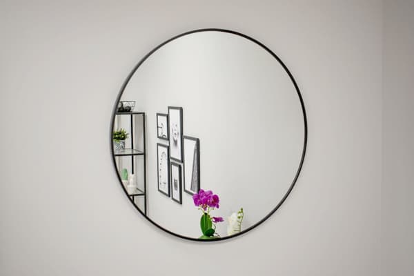 Spegel 80 cm svart ram