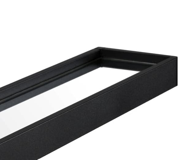 Spegel med hyllplan 60 cm svart
