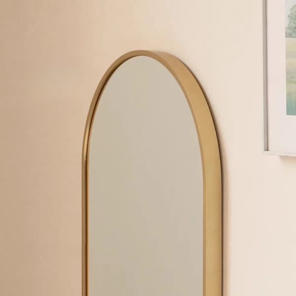 Oval spegel 80x40cm guldram