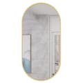 Miniatyrbild 1 av 7: Oval spegel 100x50cm guldram